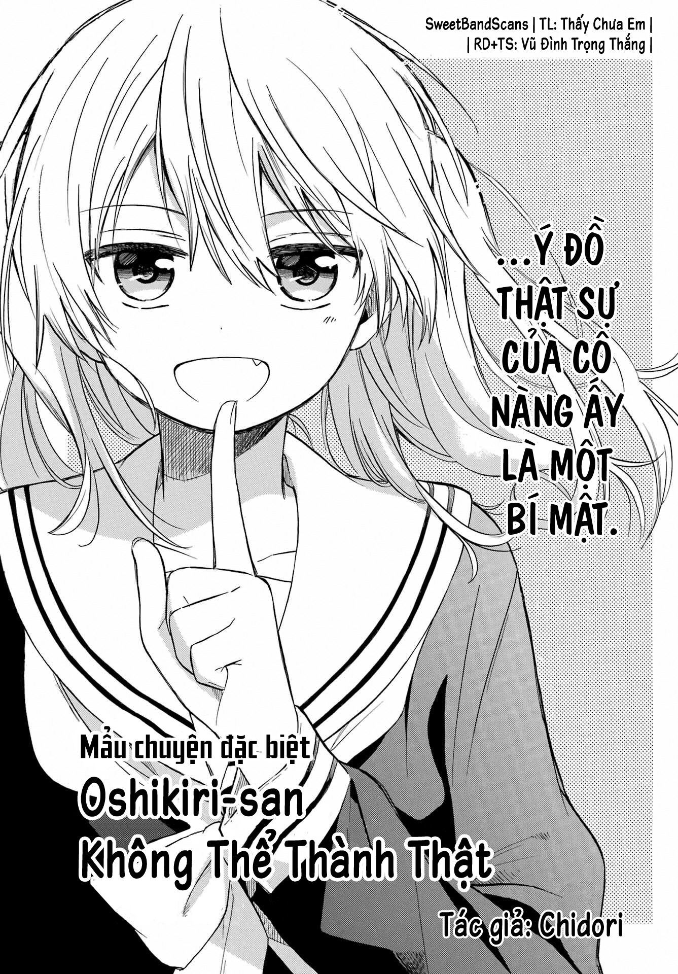 Oshikiri-san Không Thể Thành Thật Chapter 0 - Trang 1