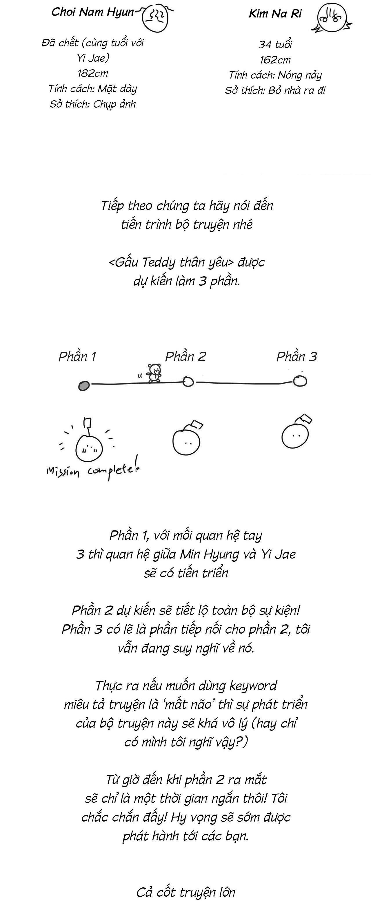 (Cbunu) Gấu Teddy Thân Yêu Chapter 27.1 Hậu kì - Trang 2