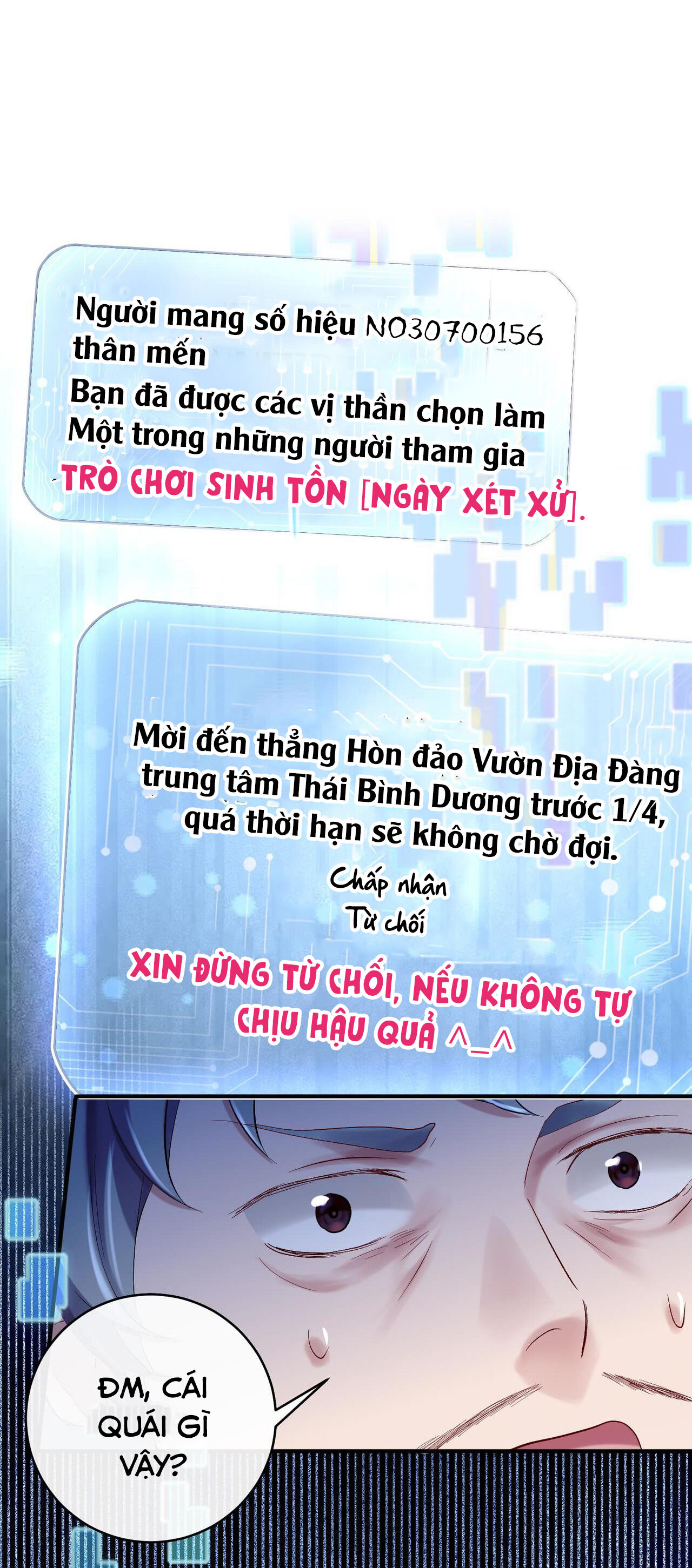 Hẹn Hò Với Chủ Thần Trong Trò Chơi Phá Hủy Thế Giới Chapter 1 - Next Chapter 2 - Ta với cậu ta rơi xuống nước em sẽ cứu ai?