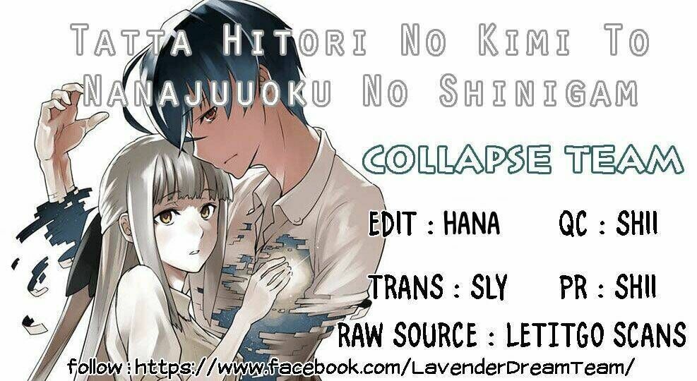 Tatta Hitori No Kimi To Nanajuuoku No Shinigami Chapter 1.2 - Trang 2