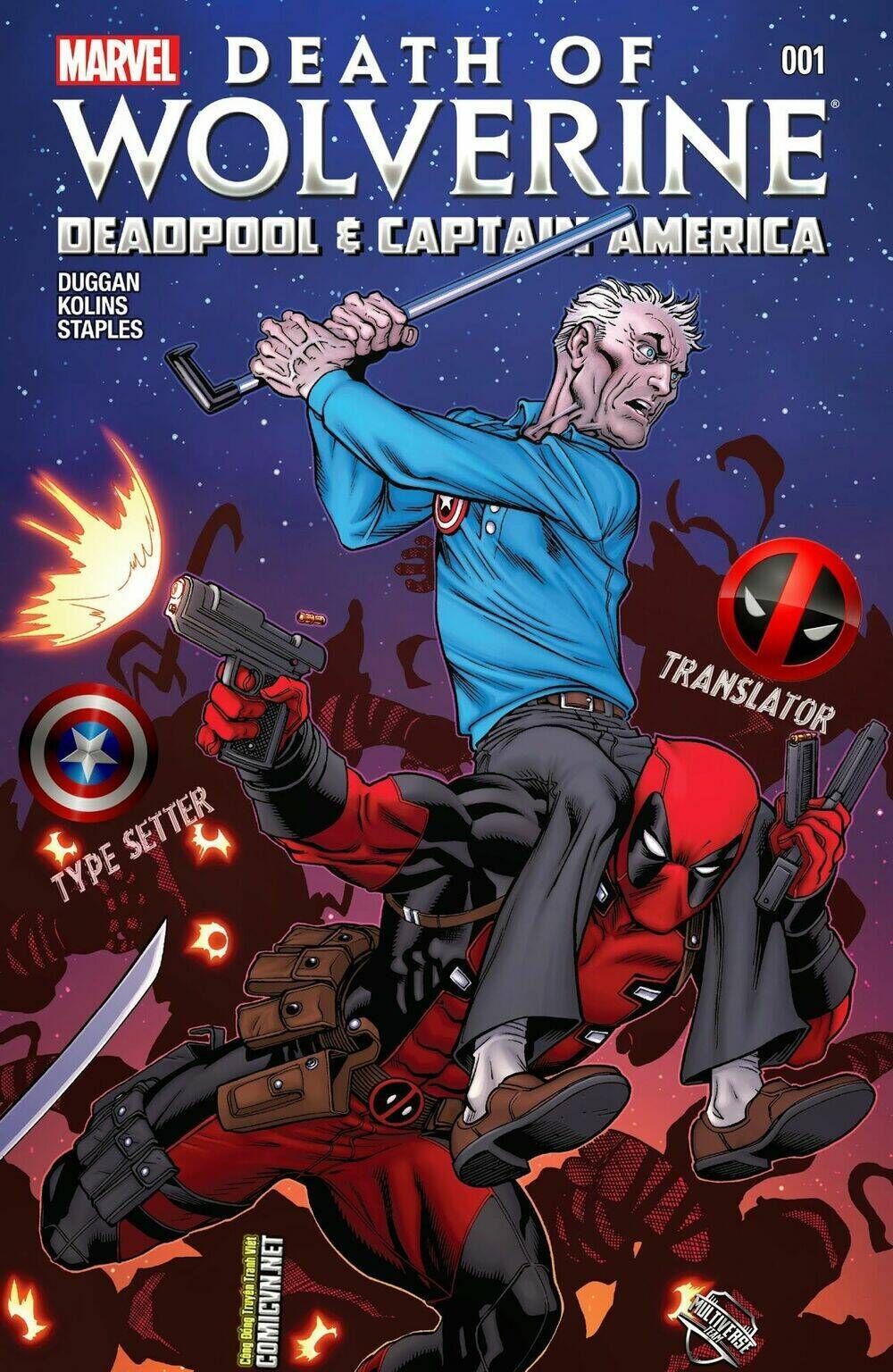 death of wolverine - deadpool & captain america [one shot] chương 1 - Trang 2