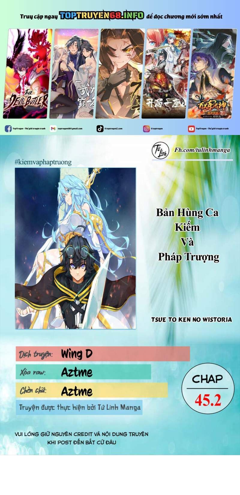 wistoria bản hùng ca kiếm và pháp trượng Chapter 45.2 - Next Chapter 46