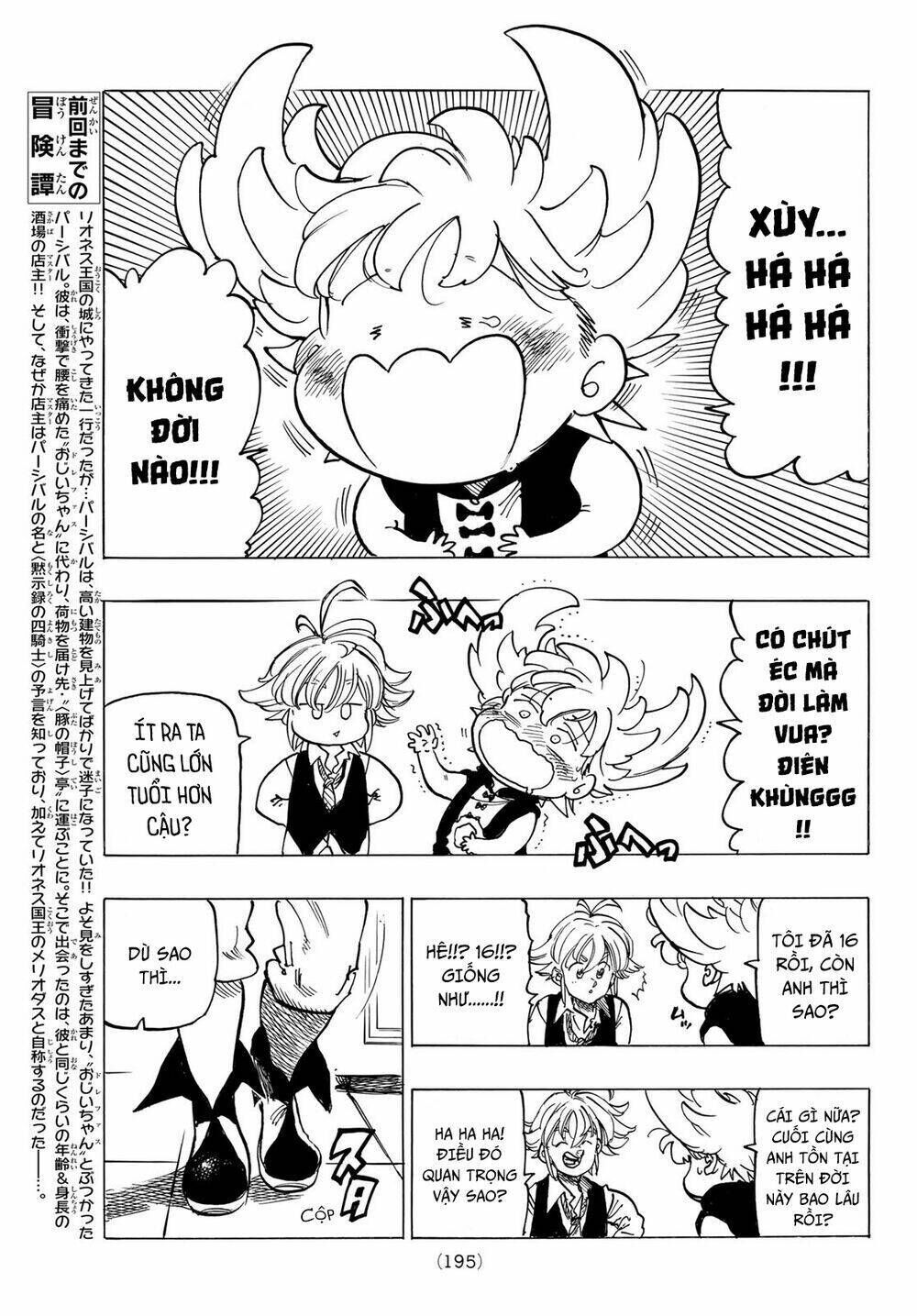 tứ kỵ sĩ khải huyền chapter 52: meliodas và percival - Trang 2