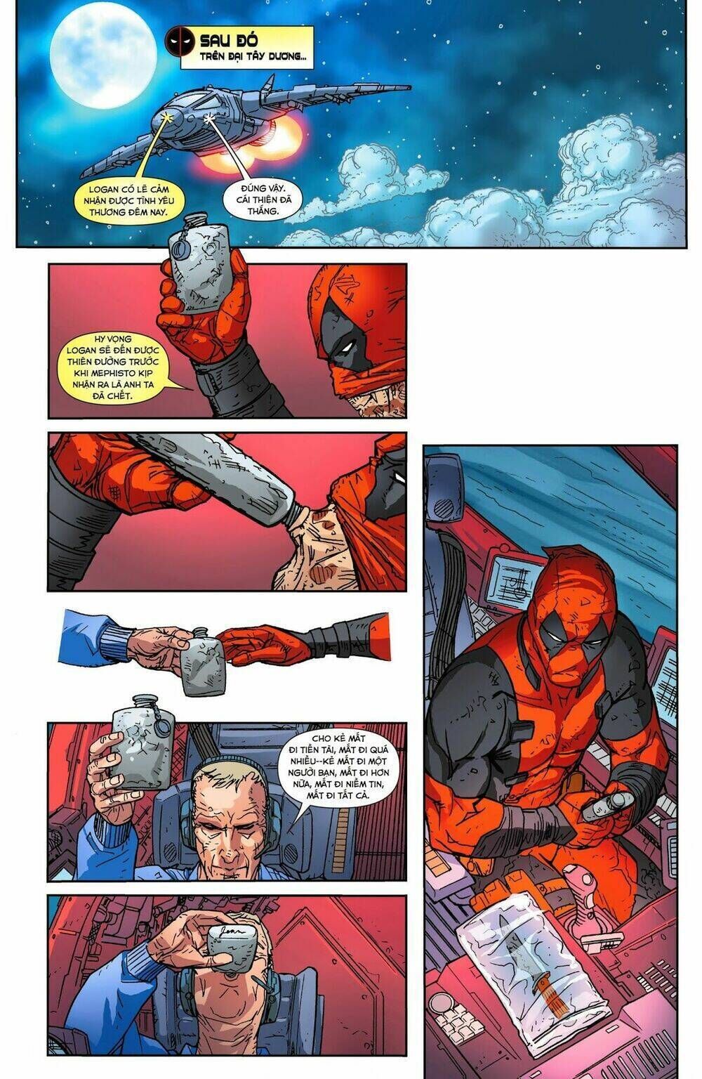 death of wolverine - deadpool & captain america [one shot] chương 1 - Trang 2