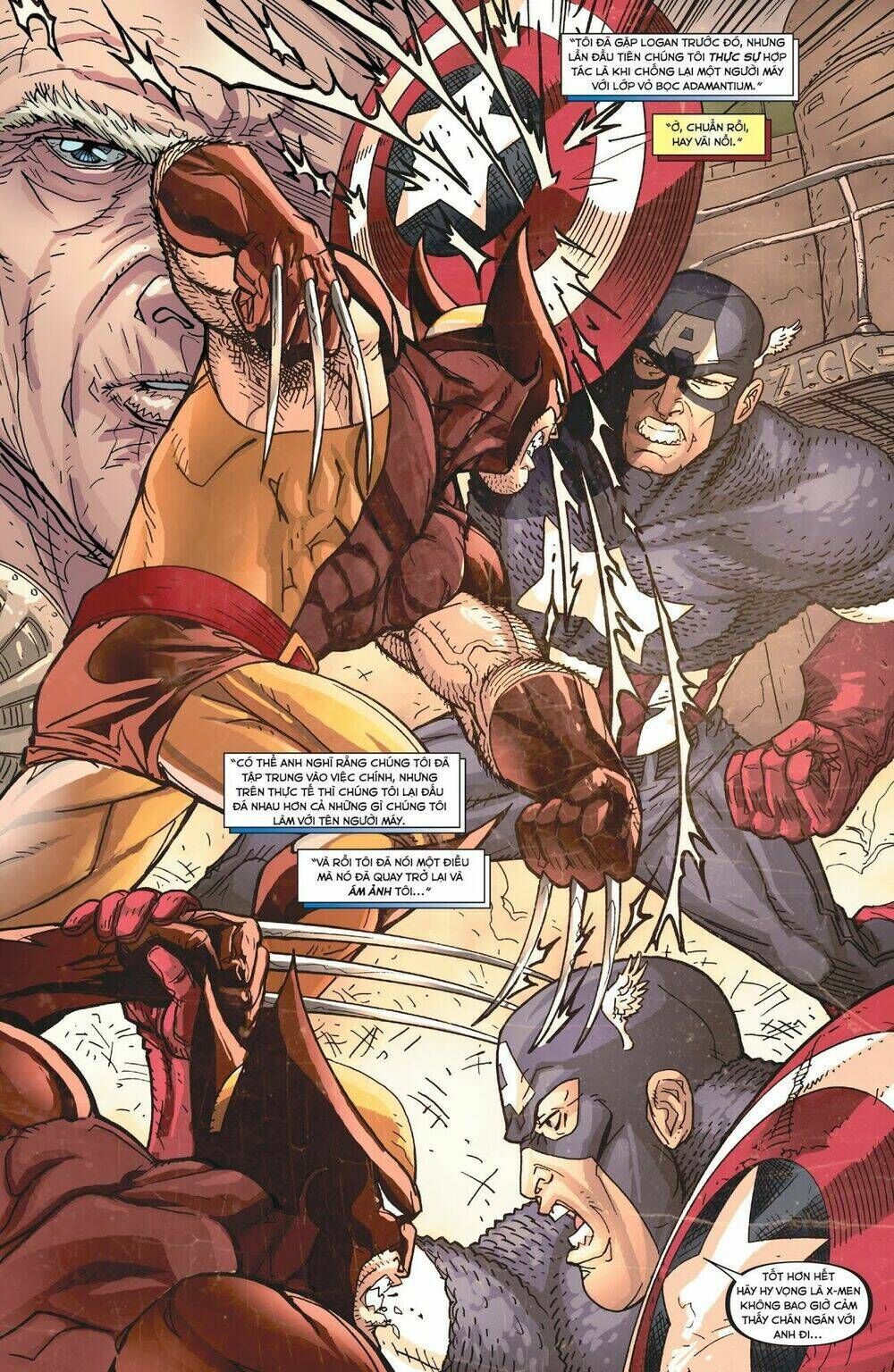 death of wolverine - deadpool & captain america [one shot] chương 1 - Trang 2