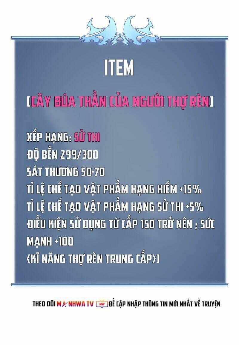 thợ rèn huyền thoại chương 23 - Next chương 24