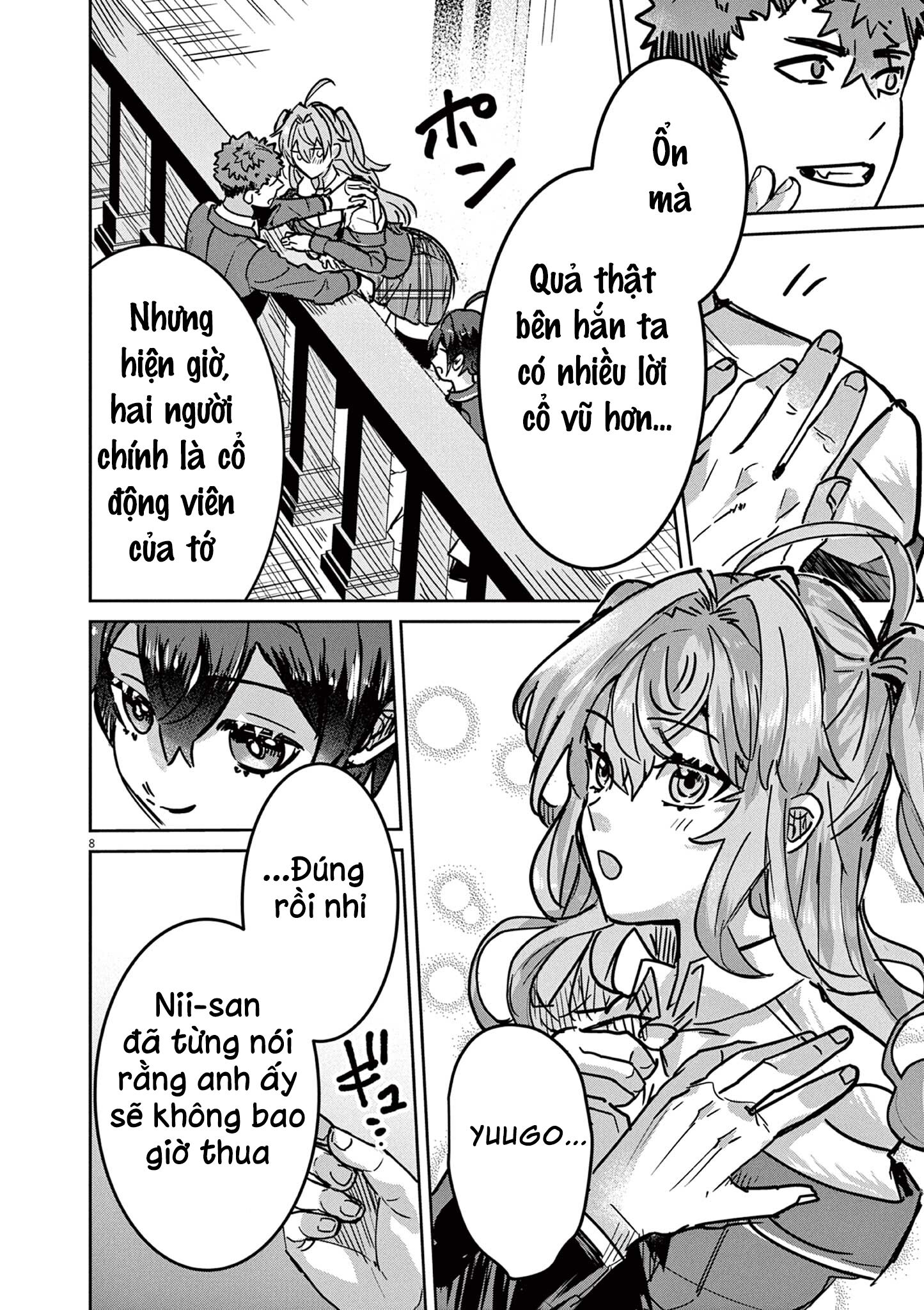 nichiasa suki no otaku ga akuyaku seito ni tenseishita kekka, hametsu flag ga houkaishiteiku ken ni tsuite Chapter 8 - Trang 2