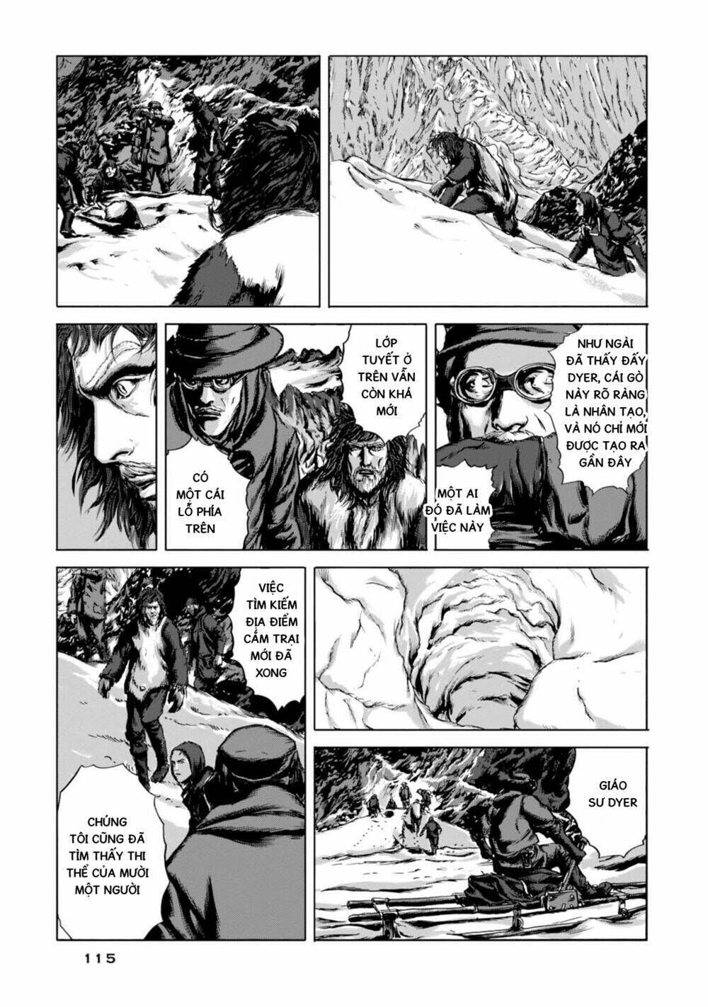 Kyouki No Sanmyaku Nite - At The Mountain Of Madness Chapter 11: Nơi diễn ra thảm kịch - Next Chapter 12: Bên dưới ngôi sao năm cánh