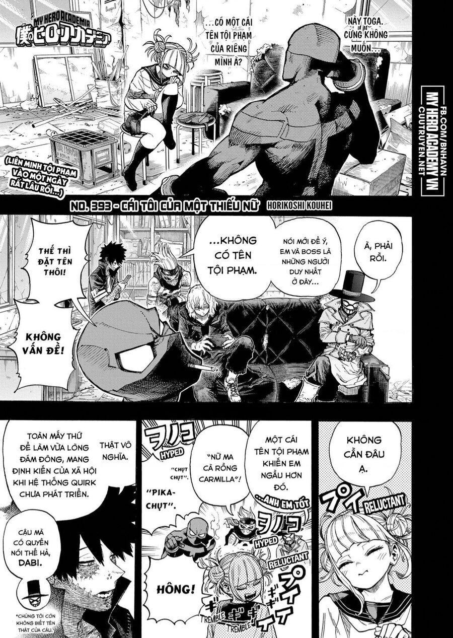 học viện anh hùng chapter 393 - Next chapter 394