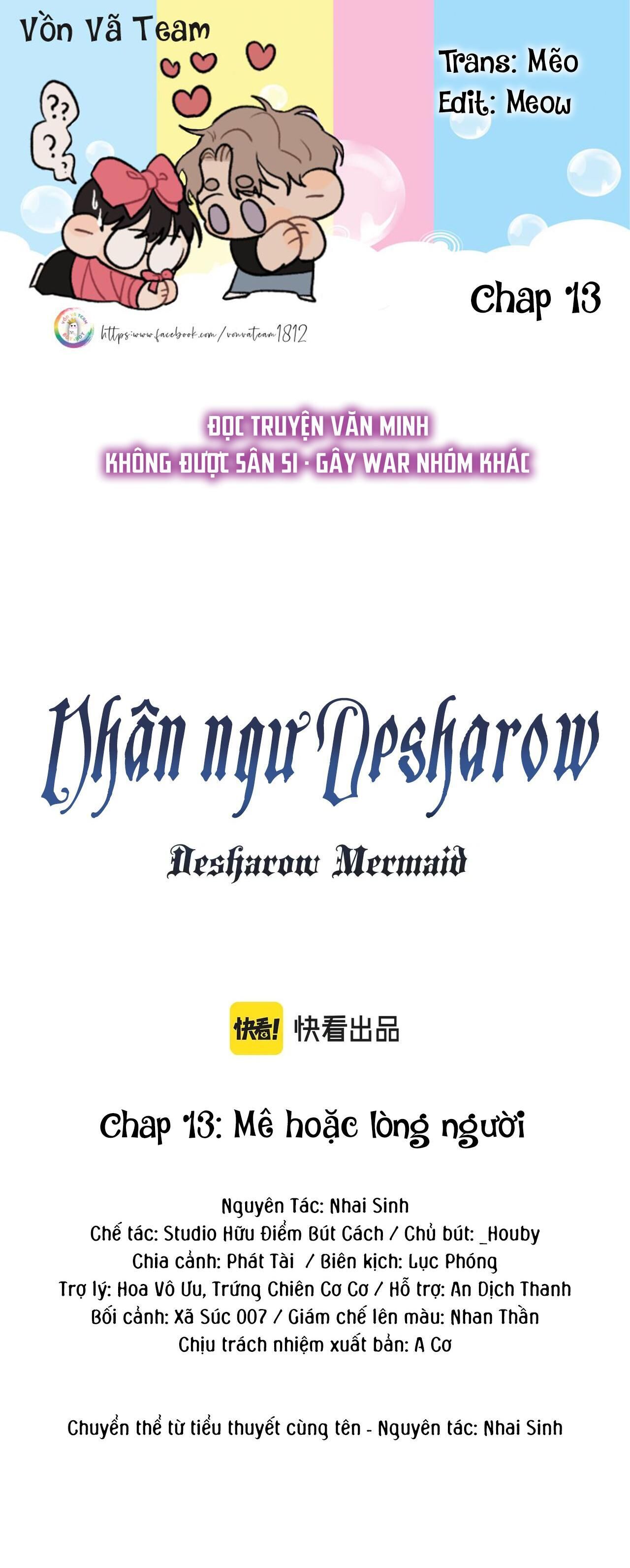 nhân ngư desharow Chapter 13 - Next Chapter 14