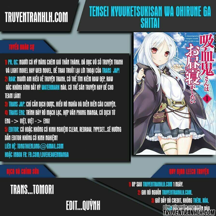 tensei kyuuketsukisan wa ohirune ga shitai chapter 2 - Next chapter 3