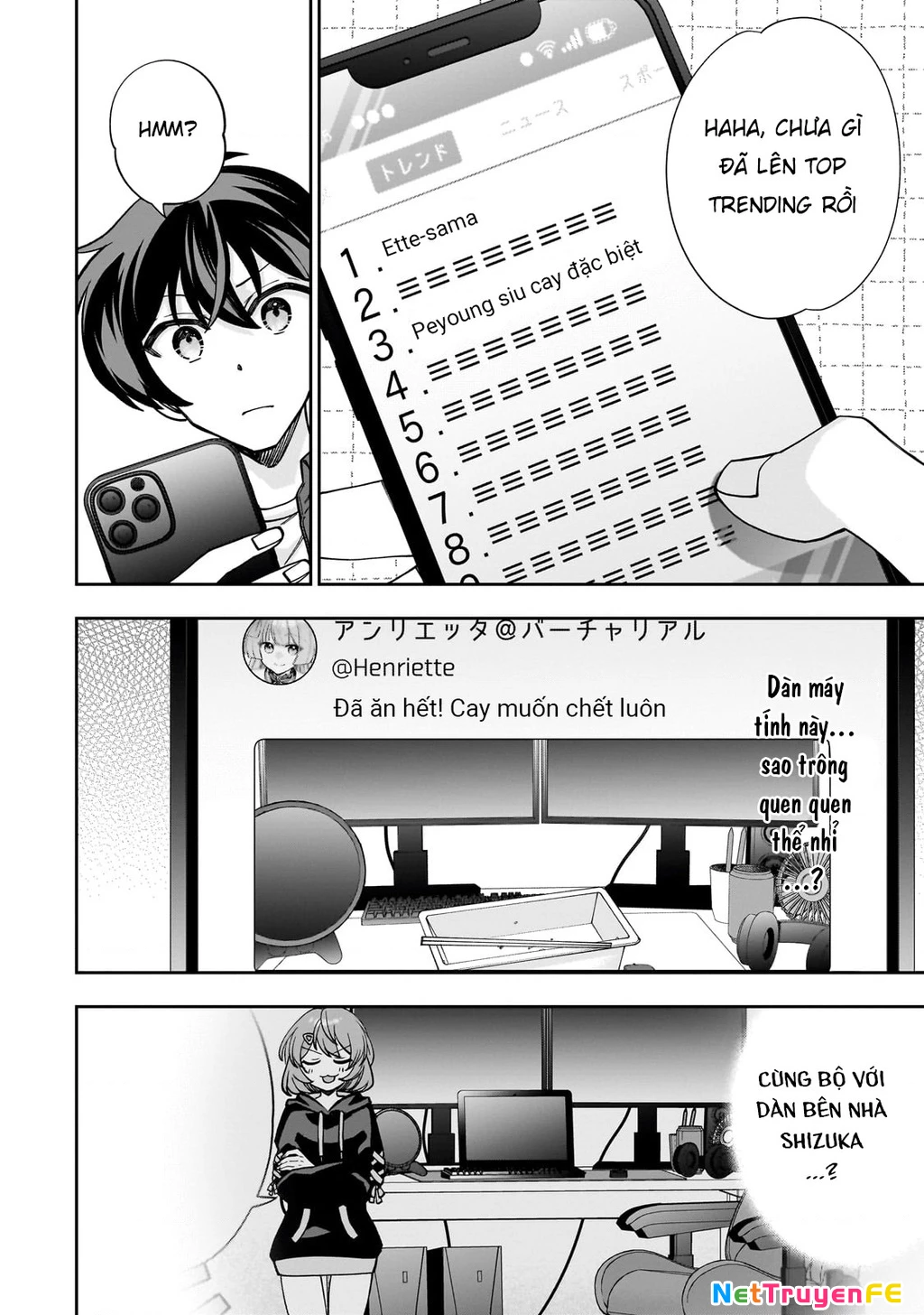 Net no "Oshi" to Real no "Oshi" ga Tonari ni Hikkoshite Kita Chapter 1 - Trang 2