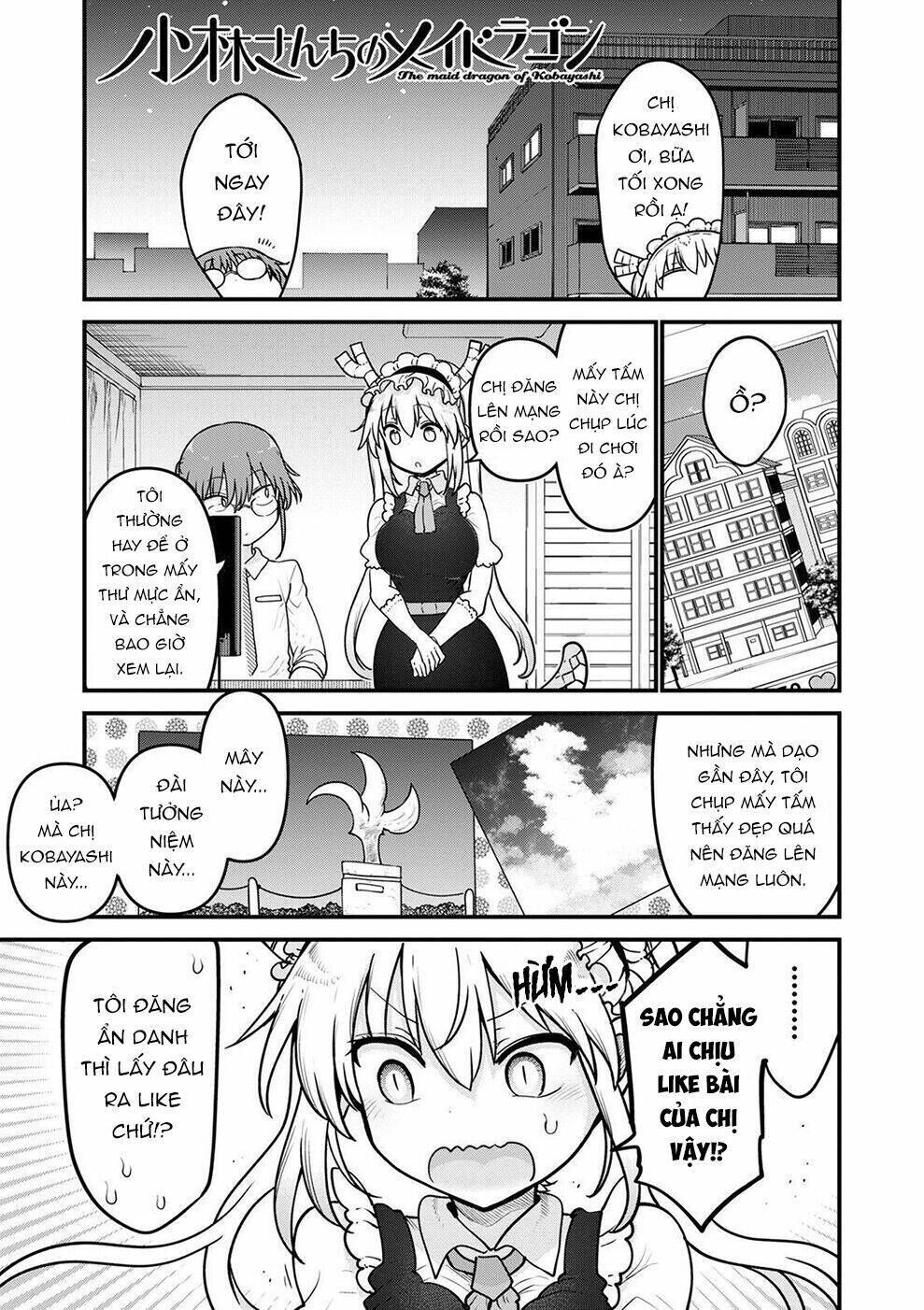 cuộc sống trả ơn của nàng rồng tohru! chapter 121: \"tooru và những tấm ảnh\" - Trang 2