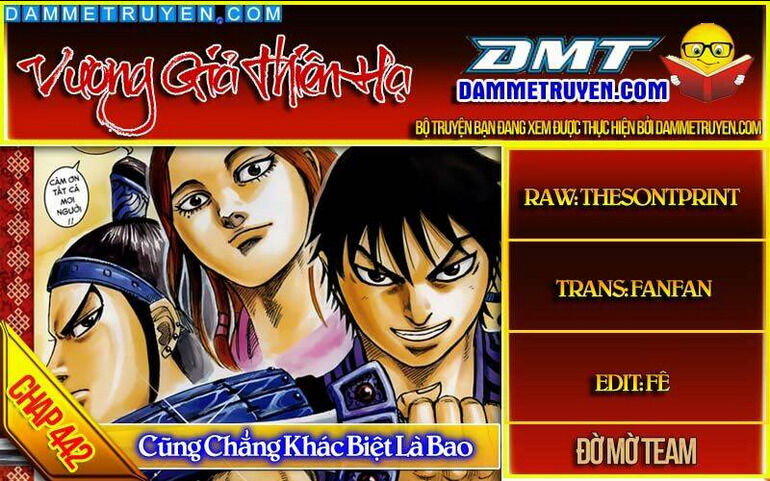 kingdom - vương giả thiên hạ chapter 442 - Next chapter 443