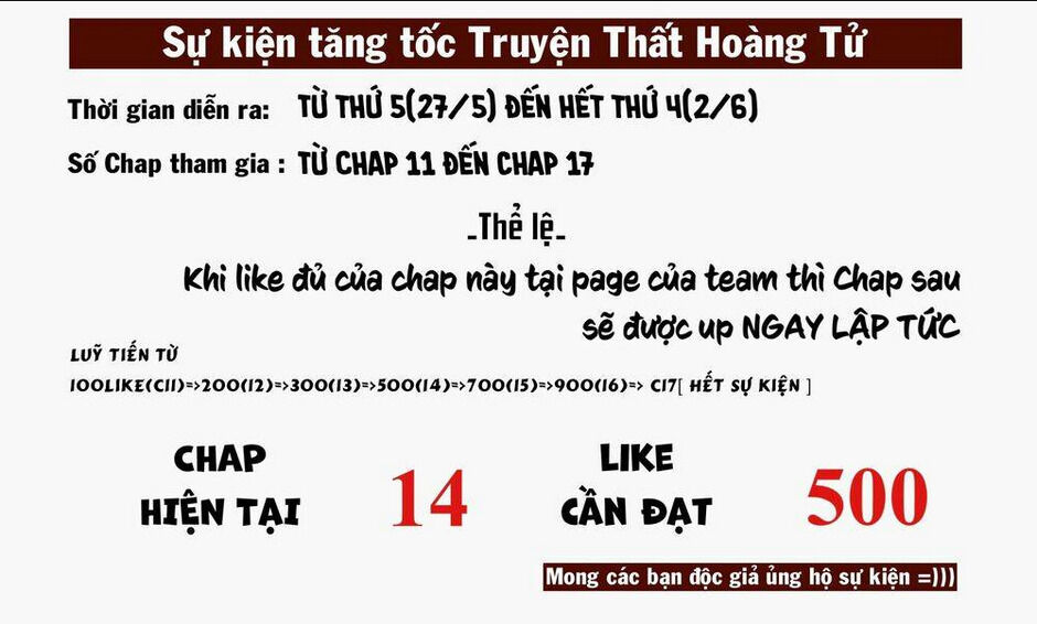 chuyển sinh thành thất hoàng tử chapter 14: - event buff - Next chapter 15: - event buff