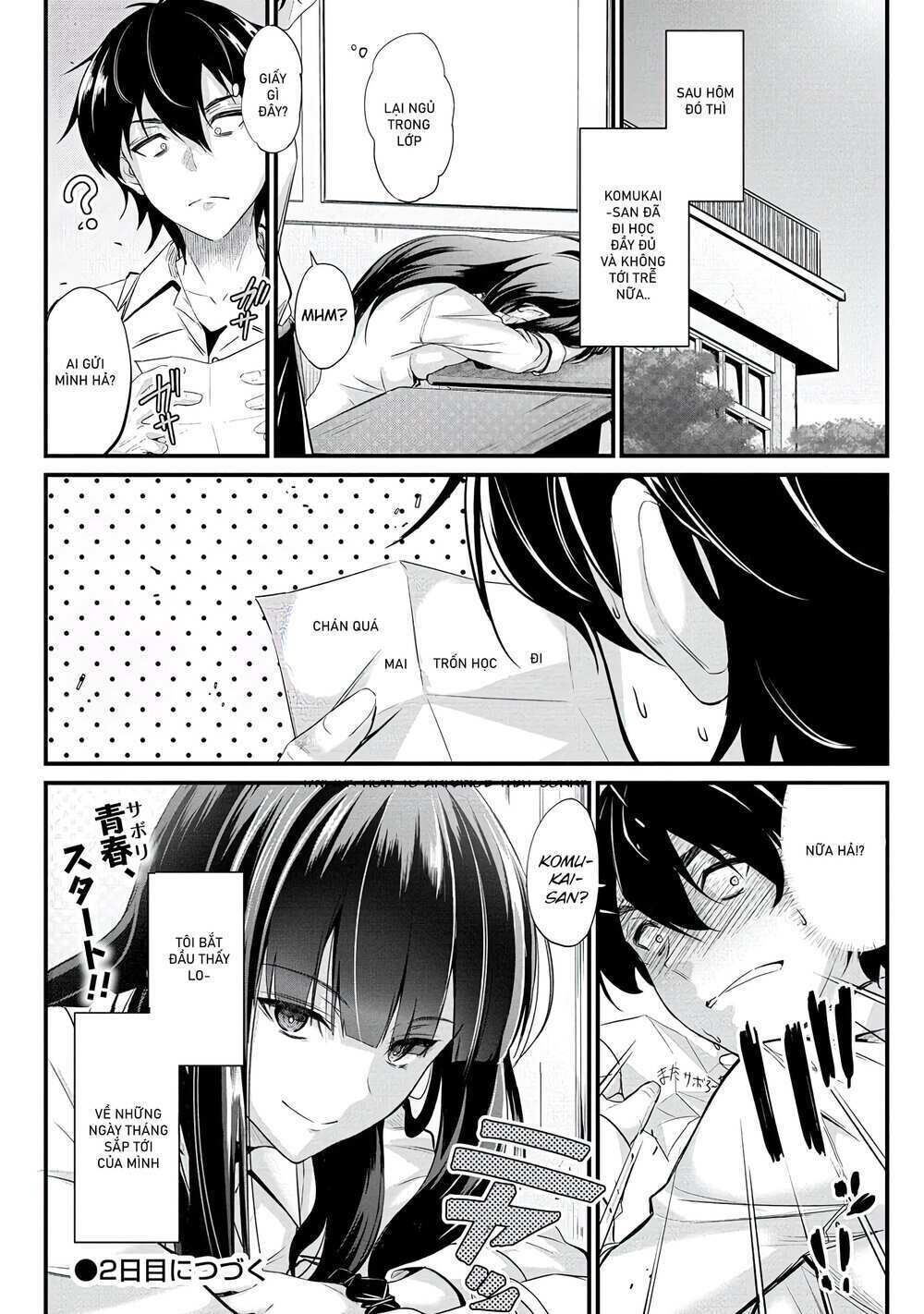 trùm trốn học komukai-san không chịu tha cho tôi chapter 1 - Trang 2