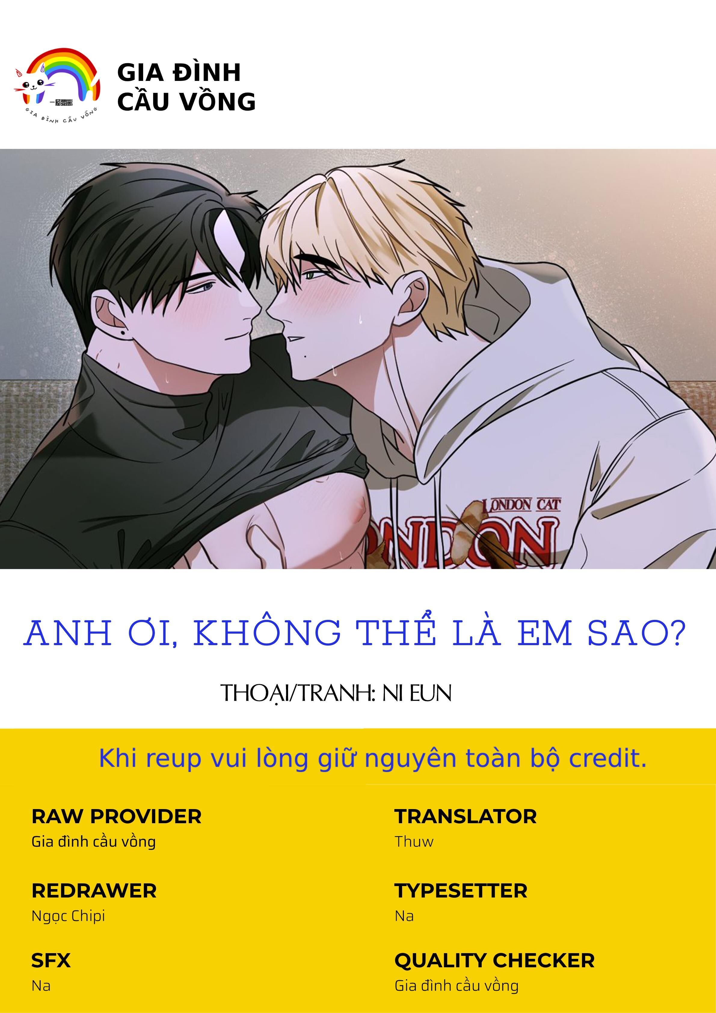 ANH ƠI, KHÔNG THỂ LÀ EM SAO? Chapter 7 - Next Chapter 8