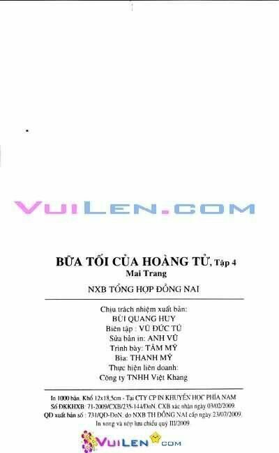 Bữa tối của hoàng tử Chapter 4 - Trang 2