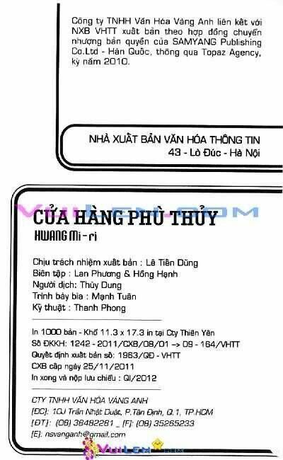 Cửa Hàng Phù Thủy Chapter 9 - Next 