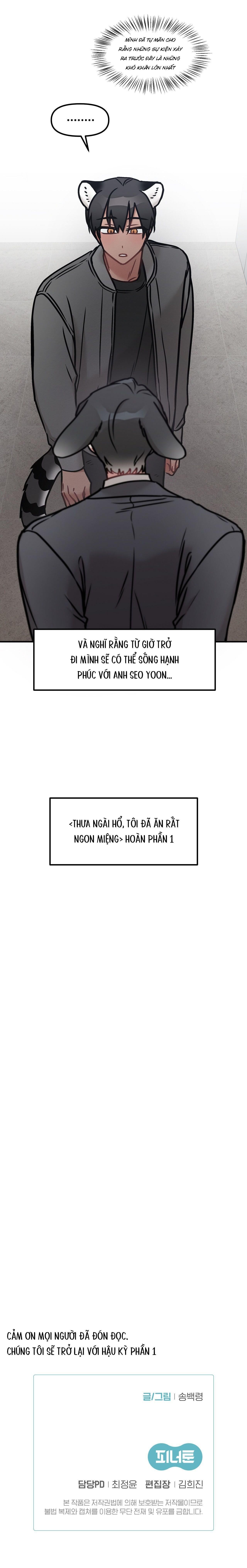 thưa ngài hổ, tôi đã ăn rất ngon miệng Chapter 30 18+ - Next Chapter 30