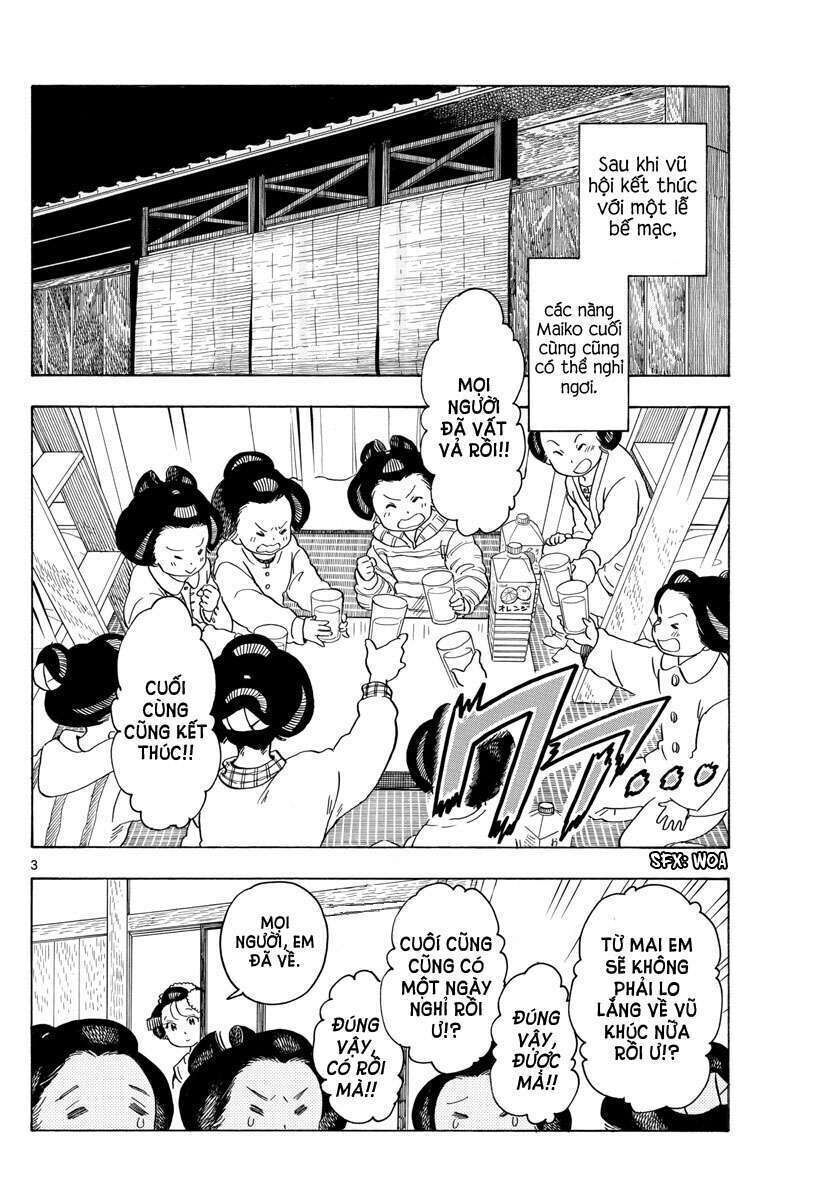 maiko-san chi no makanai-san chapter 77: tiệc rửa chân tại nhà - Trang 1