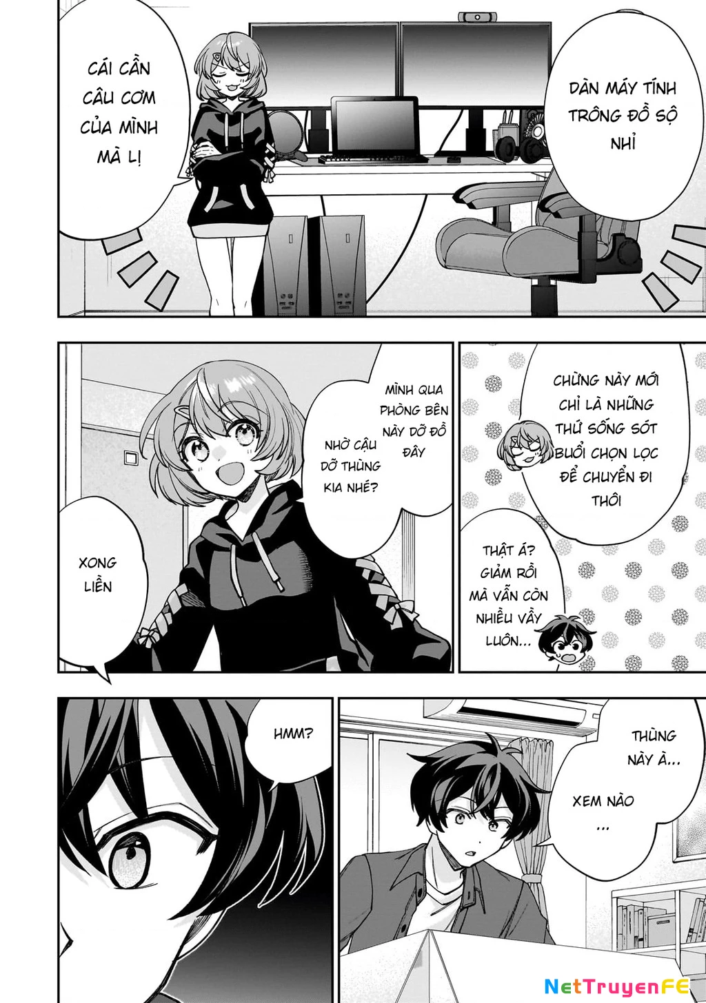 Net no "Oshi" to Real no "Oshi" ga Tonari ni Hikkoshite Kita Chapter 1 - Trang 2