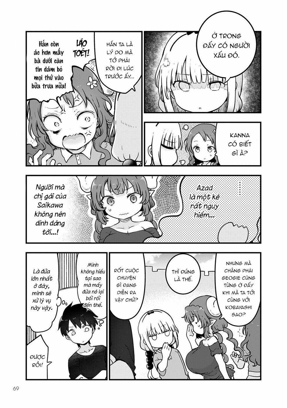 cuộc sống trả ơn của nàng rồng tohru! chapter 118: \"saikawa và azad\" - Trang 2