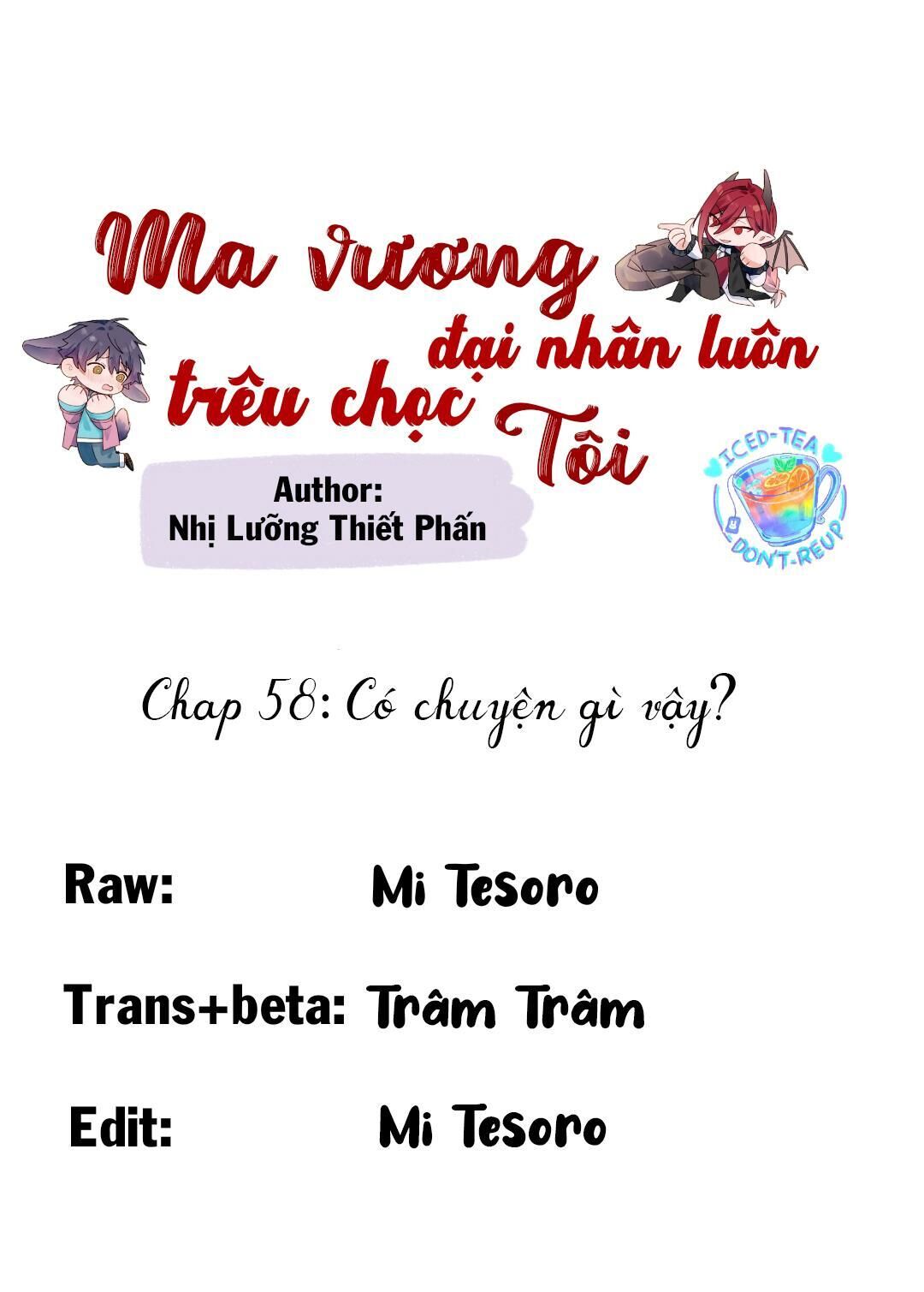 ma vương đại nhân luôn trêu chọc tôi Chapter 58.2 - Next chương 59