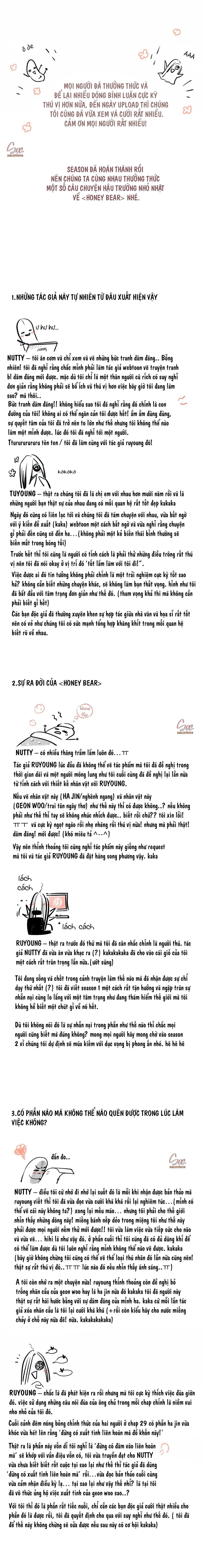 honey bear Chapter 30.1 HẬU KÌ SS1 - Trang 1