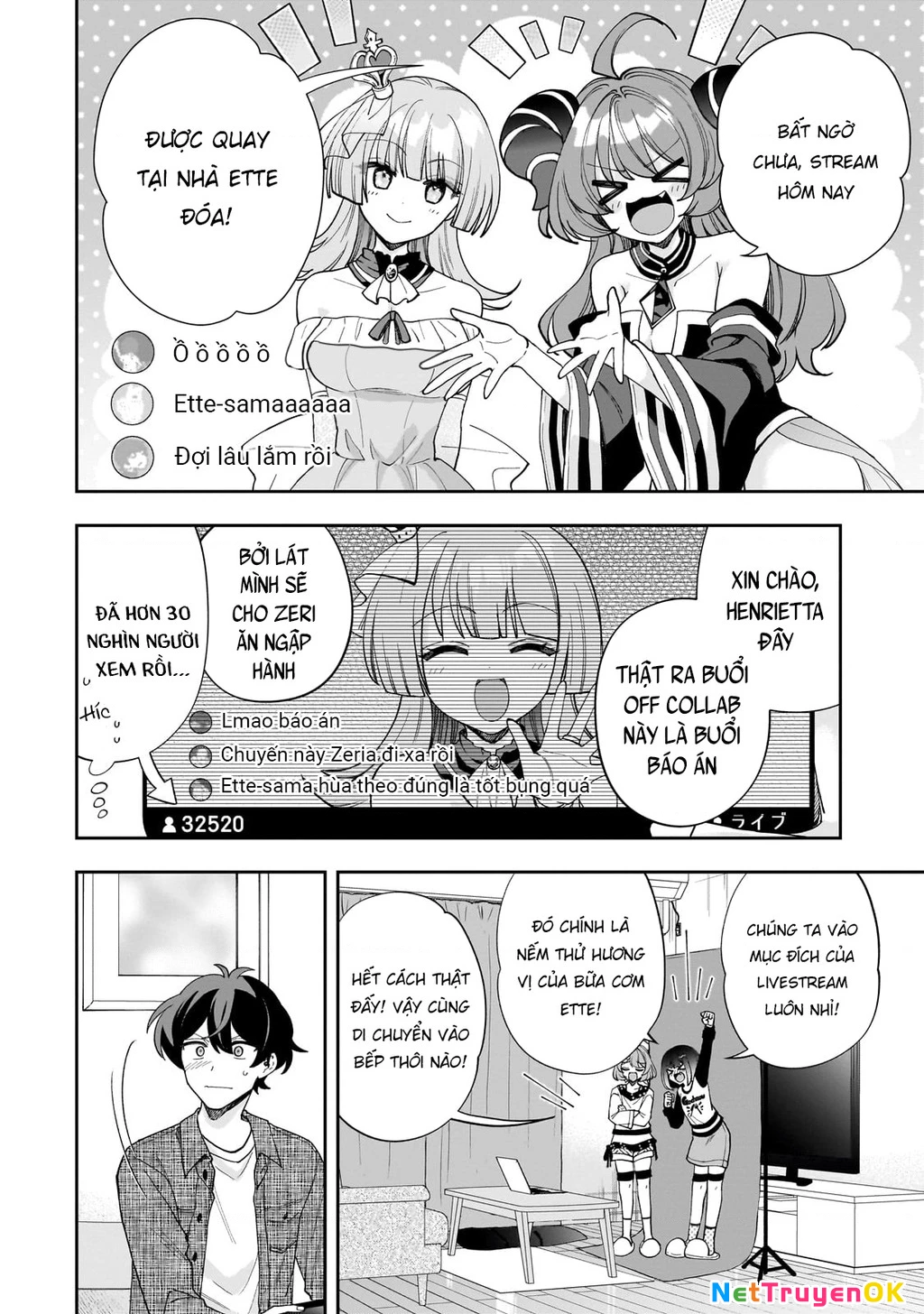 Net no "Oshi" to Real no "Oshi" ga Tonari ni Hikkoshite Kita Chapter 12 - Trang 1