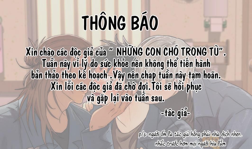 Những Con Chó Trong Tù Chapter 18.1 THÔNG BÁO HOÃN - Next Chapter 18.1