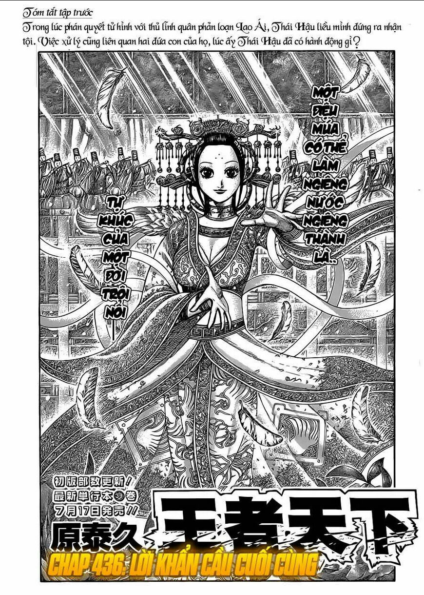 kingdom - vương giả thiên hạ chapter 436 - Next chapter 437