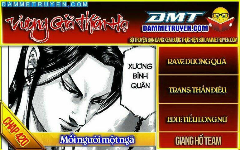 kingdom - vương giả thiên hạ chapter 420 - Next chapter 421