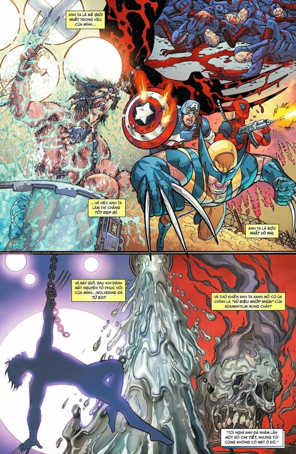 death of wolverine - deadpool & captain america [one shot] chương 1 - Trang 2