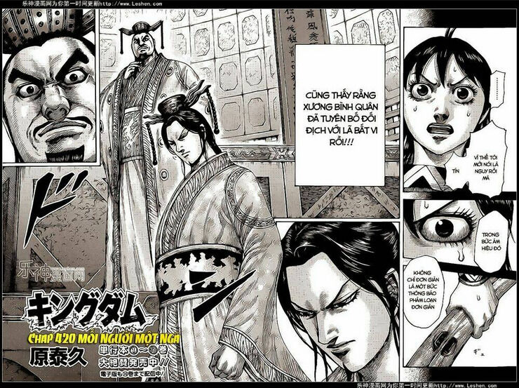 kingdom - vương giả thiên hạ chapter 420 - Next chapter 421