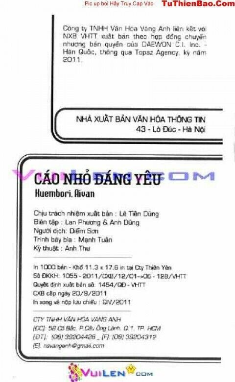 Cáo Nhỏ Đáng Yêu Chapter 3 - Next Chapter 4