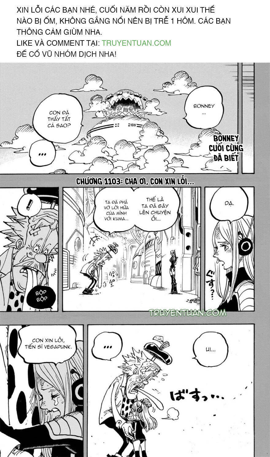 One Piece Chapter 1103 - Trang 2