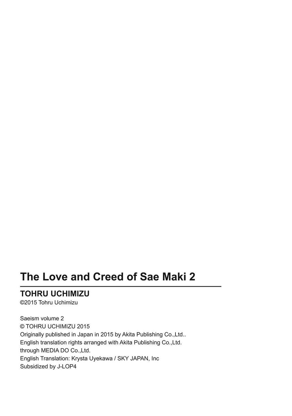 Saeism - The Love And Creed Of Sae Maki Chapter 9 - Trang 2