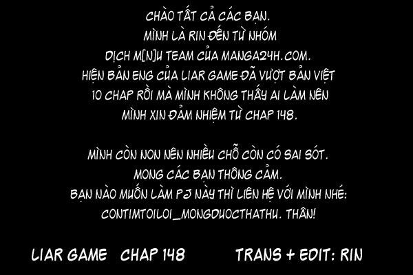 Liar Game Chapter 148 - Next Chapter 149