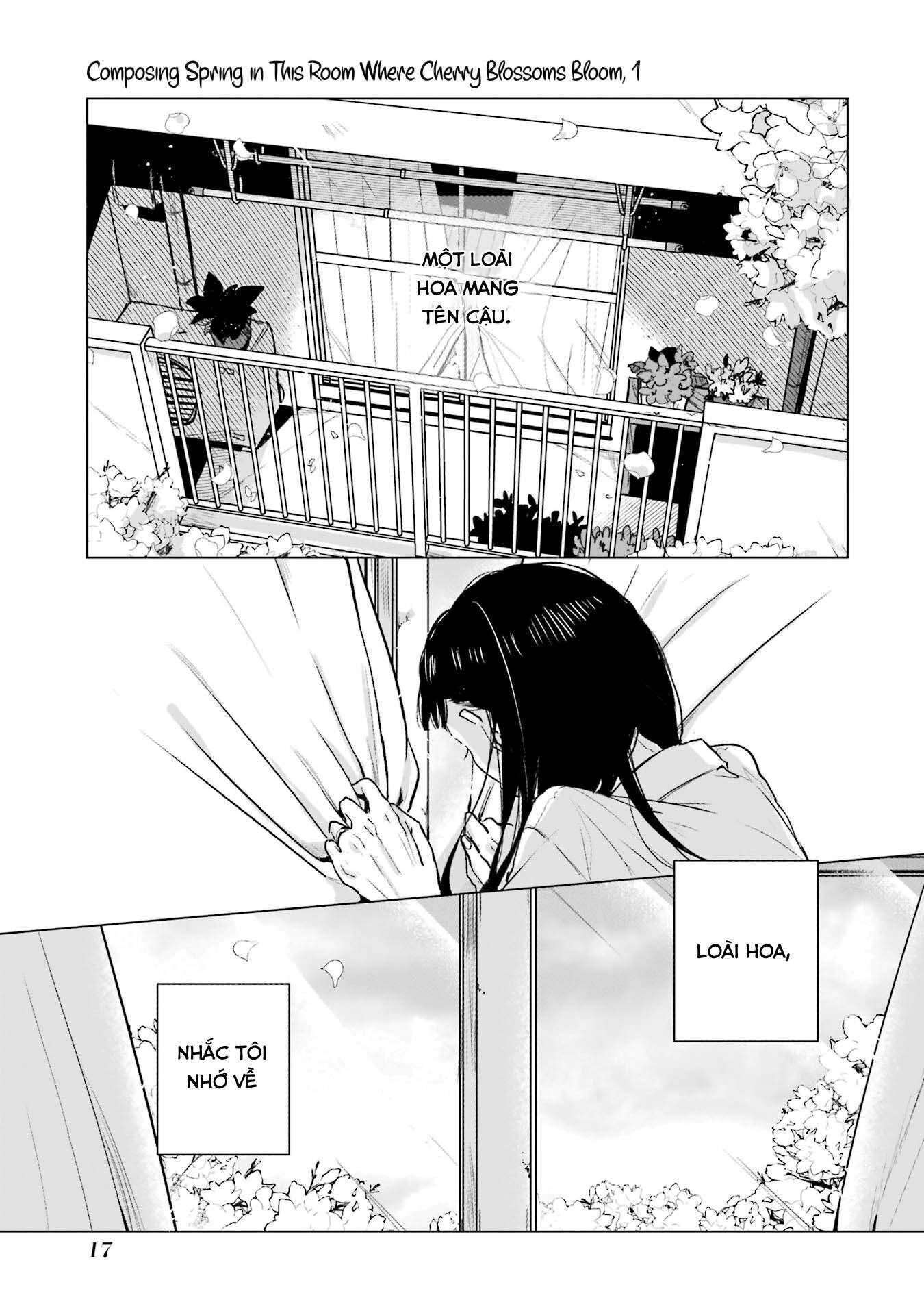 Haru Tsuzuru, Sakura Saku Kono Heya De Chapter 1 - Trang 2