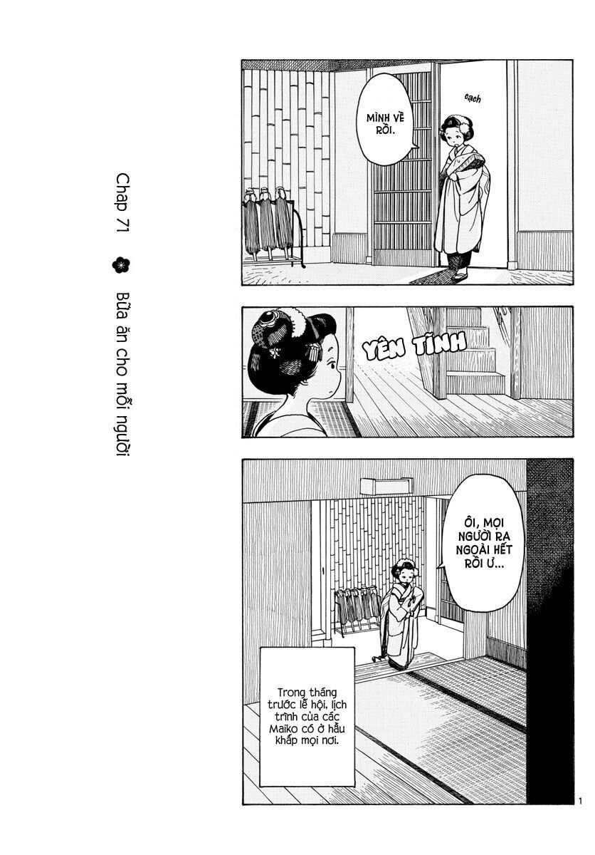 maiko-san chi no makanai-san chapter 71: bữa ăn cho mỗi người - Trang 1