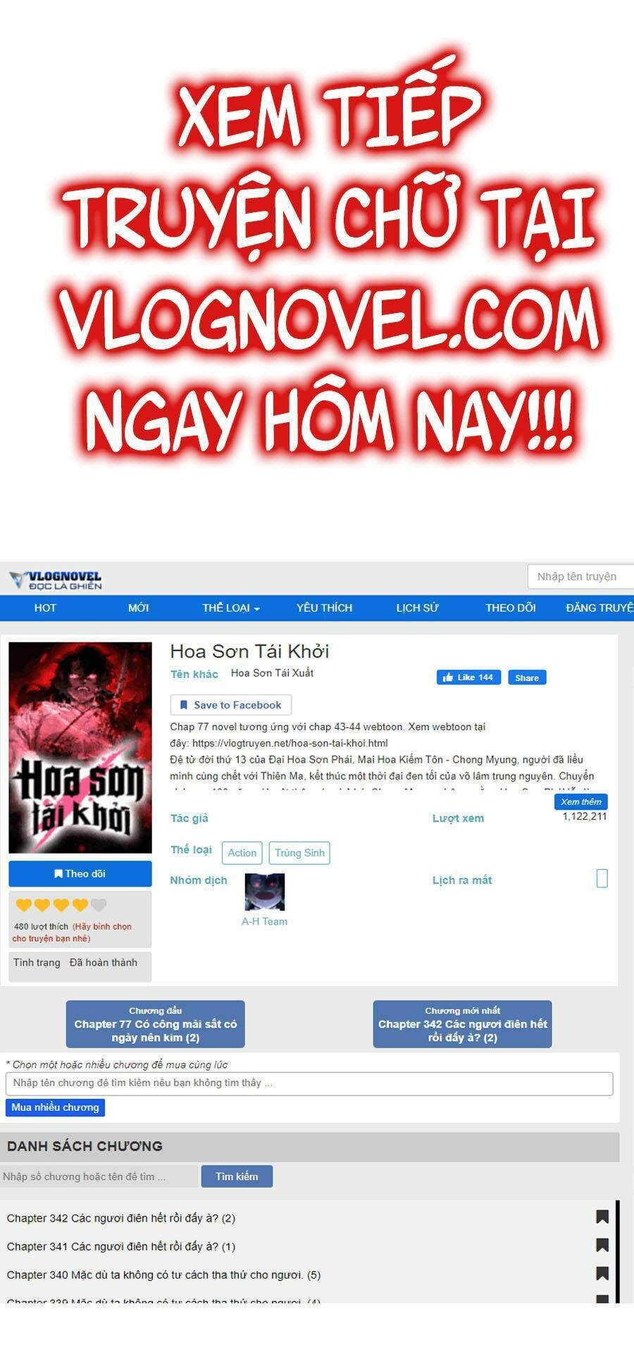 hoa sơn tái xuất chapter 58 - Next chapter 59