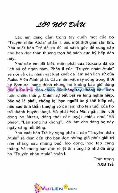 Truyền Nhân Atula Phần II Chapter 1 - Next Chapter 2