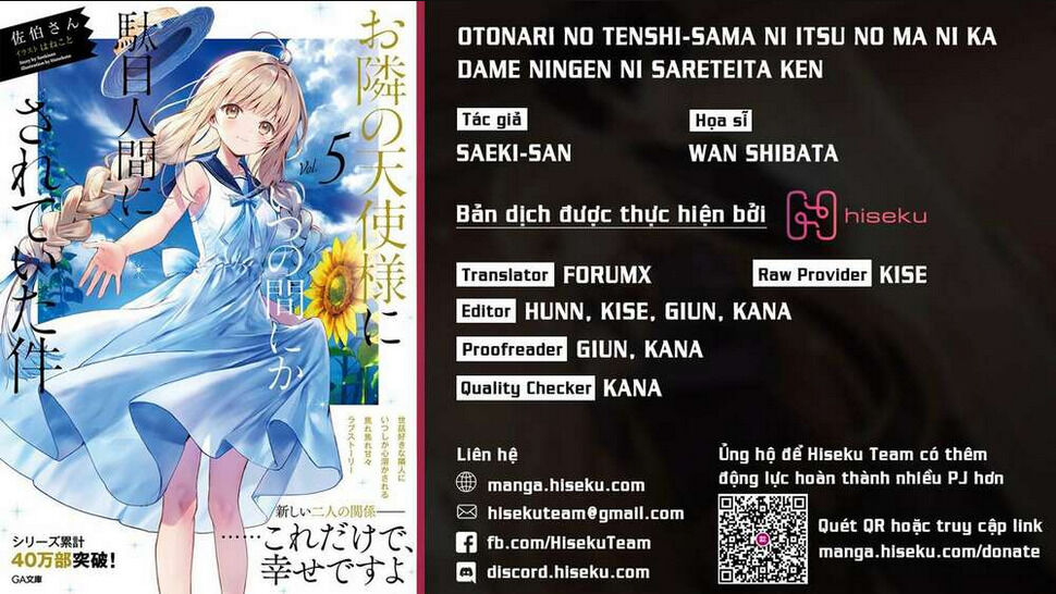 otonari no tenshi-sama ni itsunomanika dame ningen ni sareteita ken chapter 2 - Trang 2