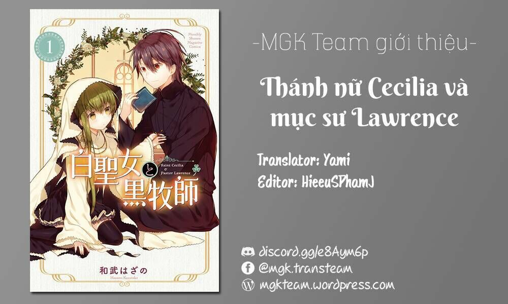 nữ thánh ceclilia và mục-sư lawrence chương 12 - Next Chapter 12