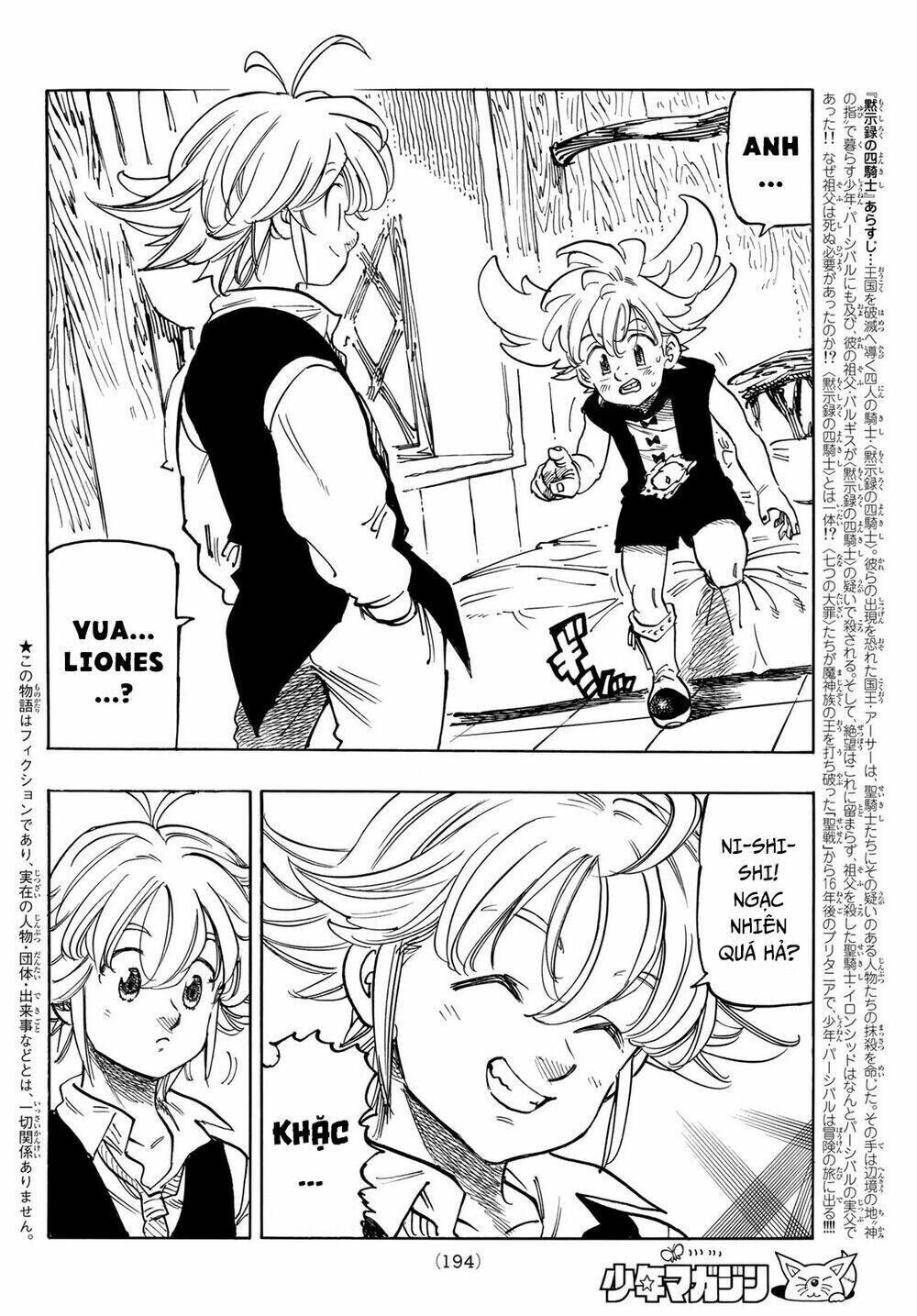 tứ kỵ sĩ khải huyền chapter 52: meliodas và percival - Trang 2