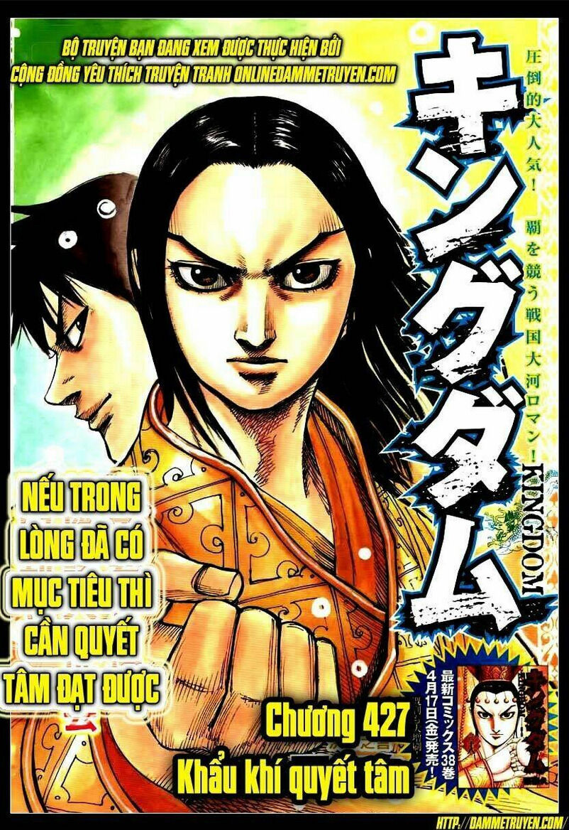 kingdom - vương giả thiên hạ chapter 427 - Next chapter 428