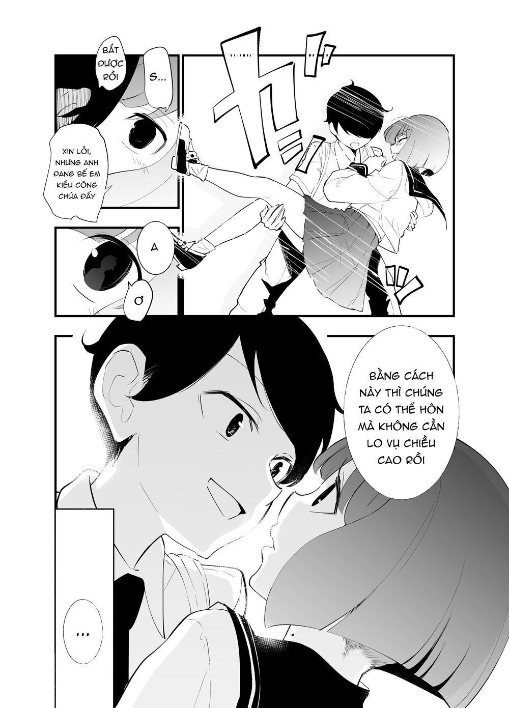 Koushinchou No Kouhai () To Teishinchou No Senpai () Ga Renai Ni Hatten Suru Made Chapter 3 - Trang 2