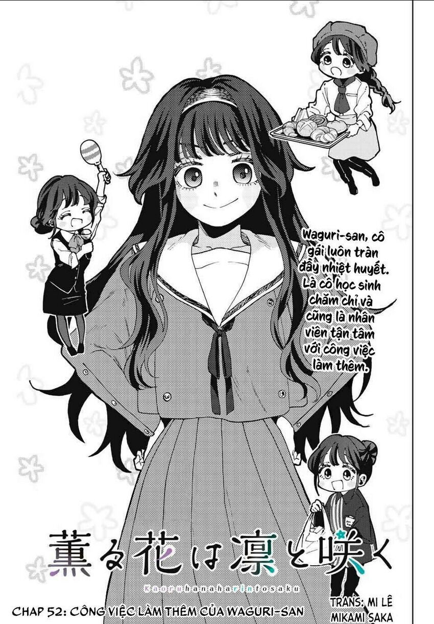 the fragrant flower blooms with dignity - kaoru hana wa rin to saku chapter 52: công việc làm thêm của waguri-san - Next chapter 53: người tốt