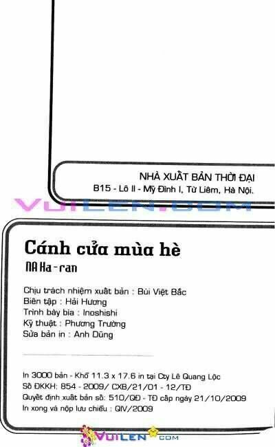 Cánh cửa mùa hè Chapter 1 - Trang 2